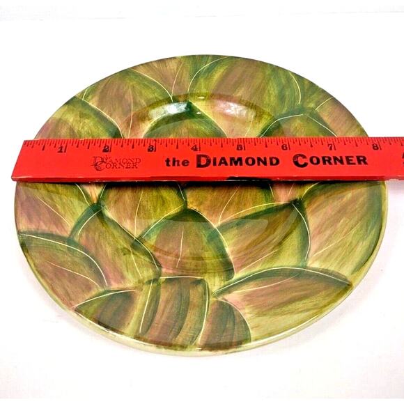 Pfaltzgraff Central Market Artichoke Pattern Ceramic Salad or Dessert Plate 8" - Picture 4 of 5